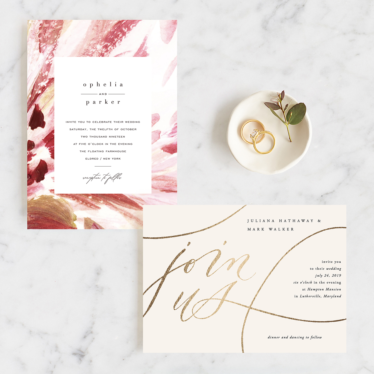 choose wedding color scheme - Minted Paper Goods Wedding Invitation Suite