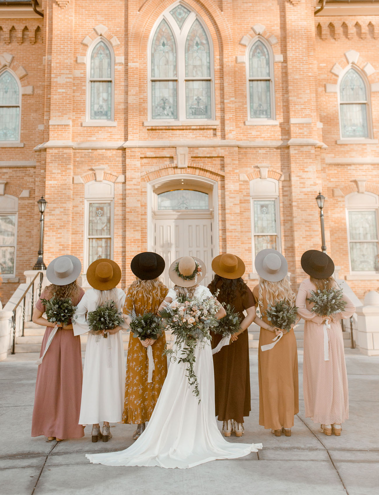 Bridal Party in Hats