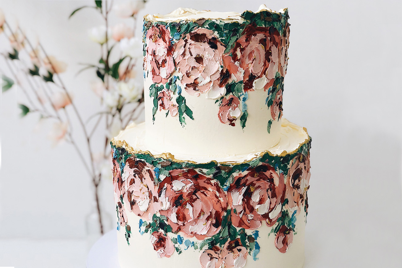 impressionist wedding cake ideas