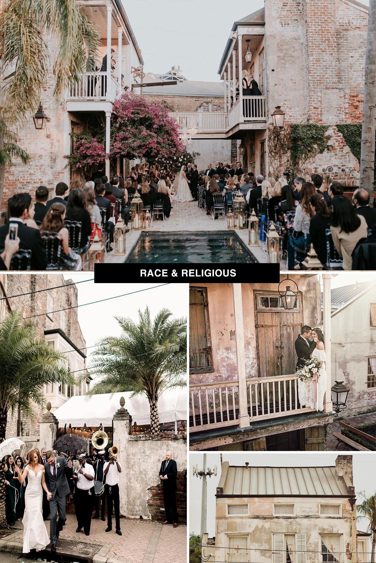 Race & Religious wedding venue in New Orleans is such a New Orleans place to get married for locals and destination couples