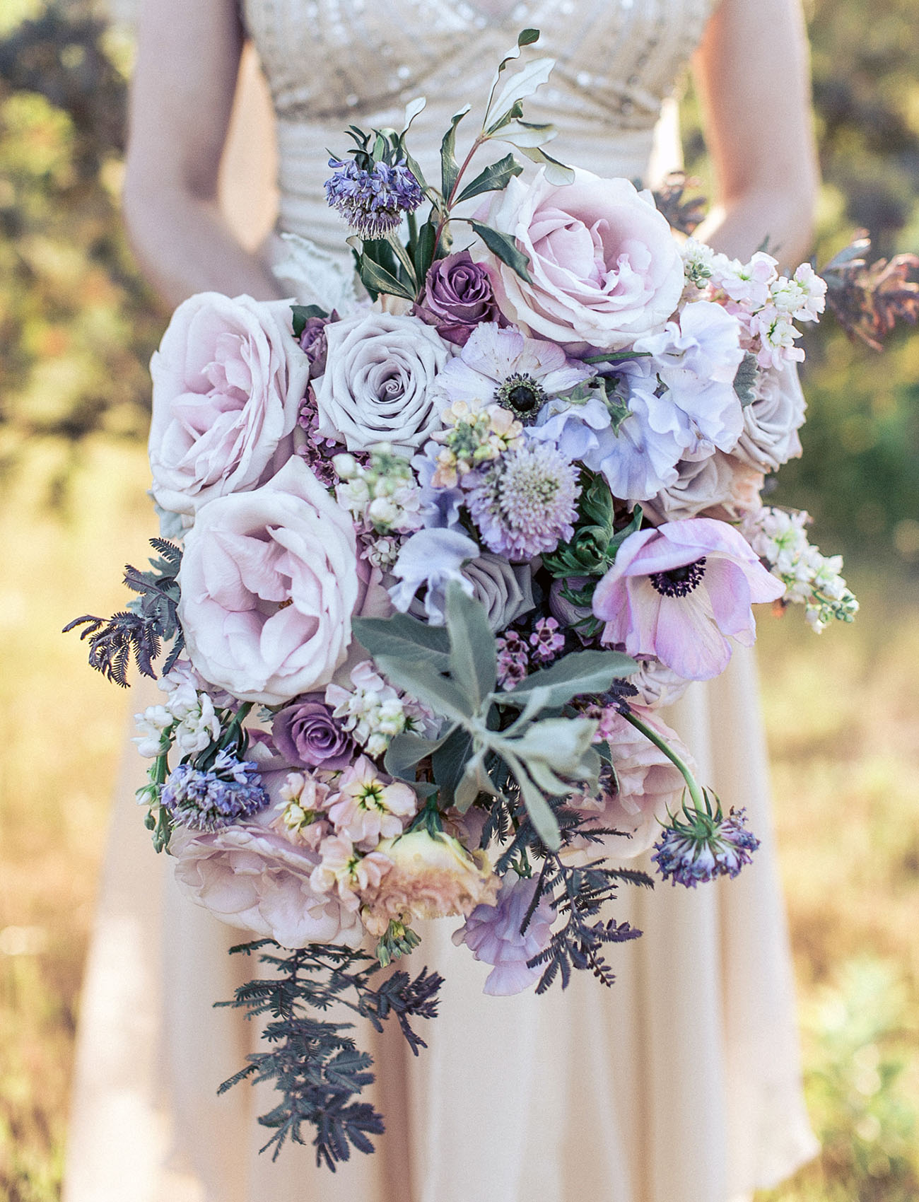 purple monochrome bouquet
