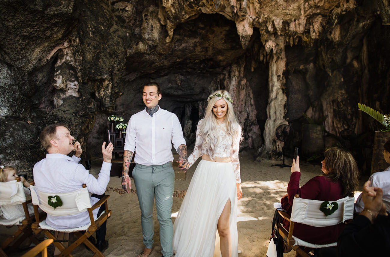 Thailand Wedding in a Cave