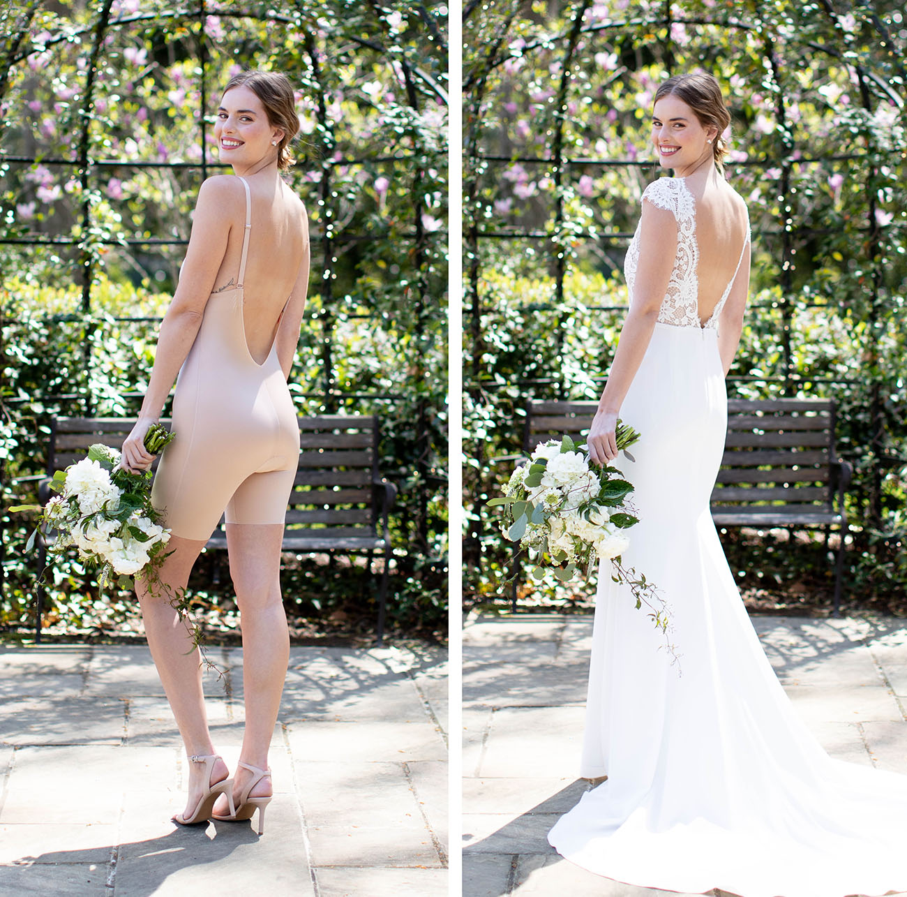 Regan Assumptions, assumptions. Guess Outdoor What Do You Wear Under Your Wedding Dress? Spanx Has the Support You Need!  - Green Wedding Shoes