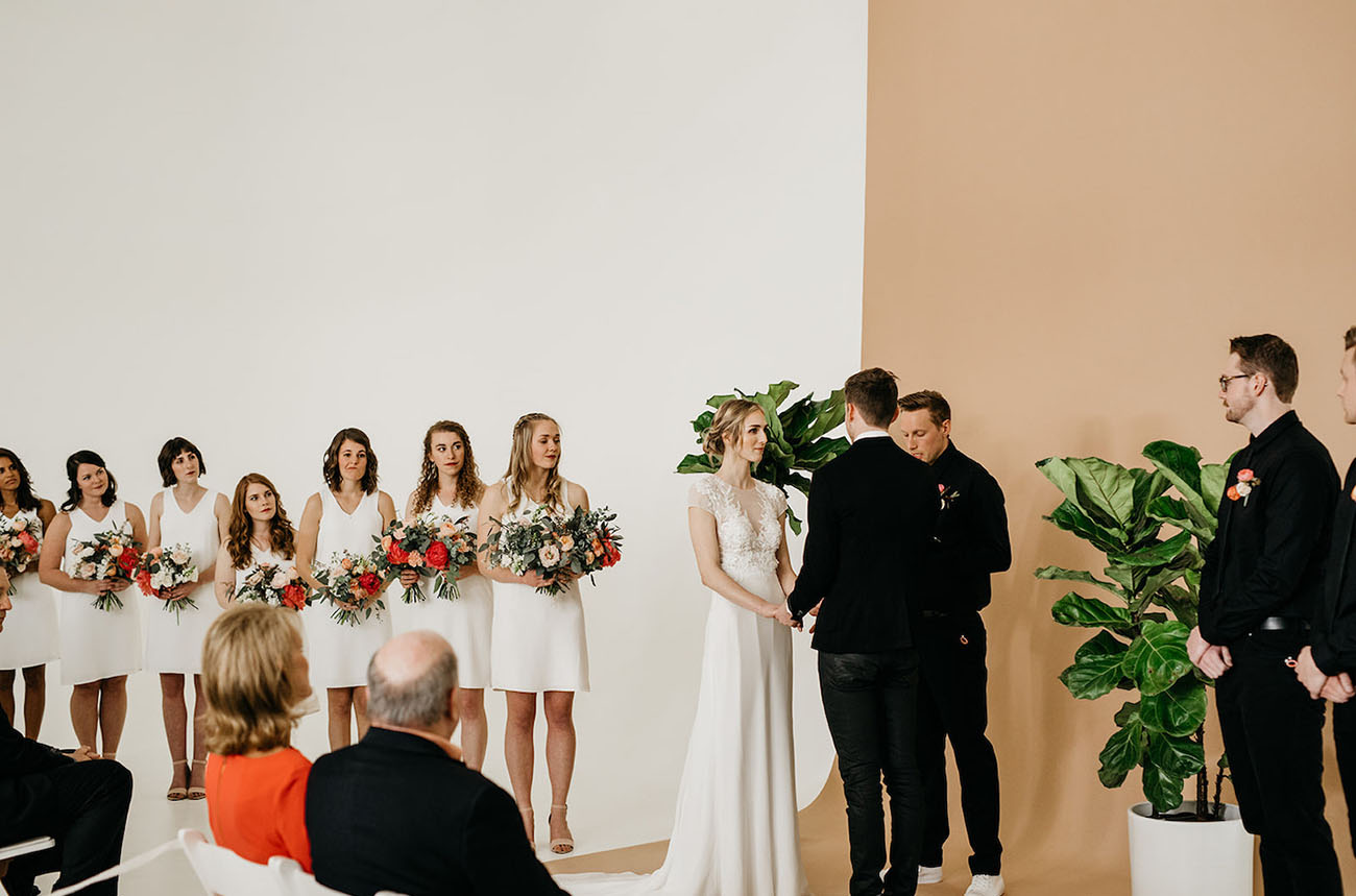 Modern Photo Studio Wedding