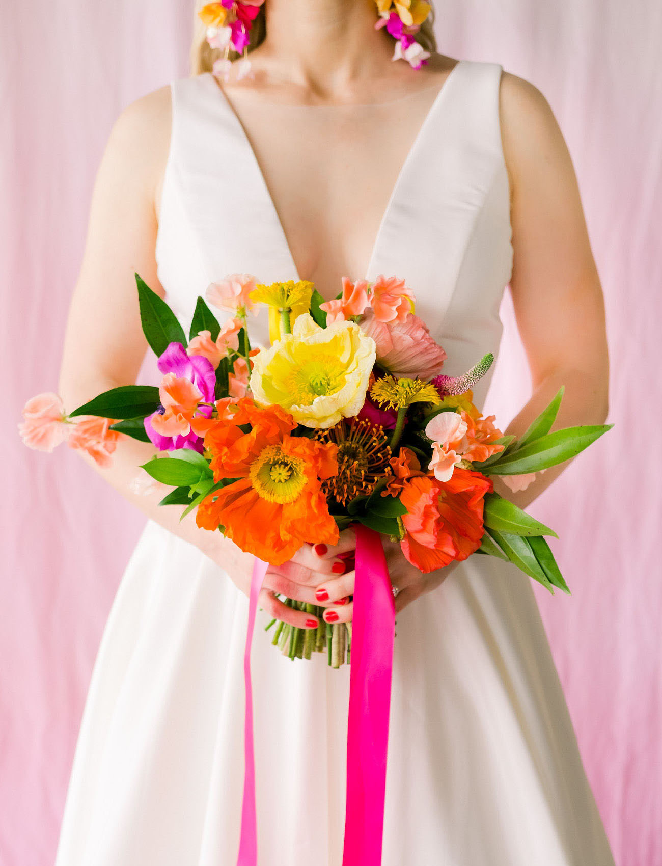 poppy wedding bouquet