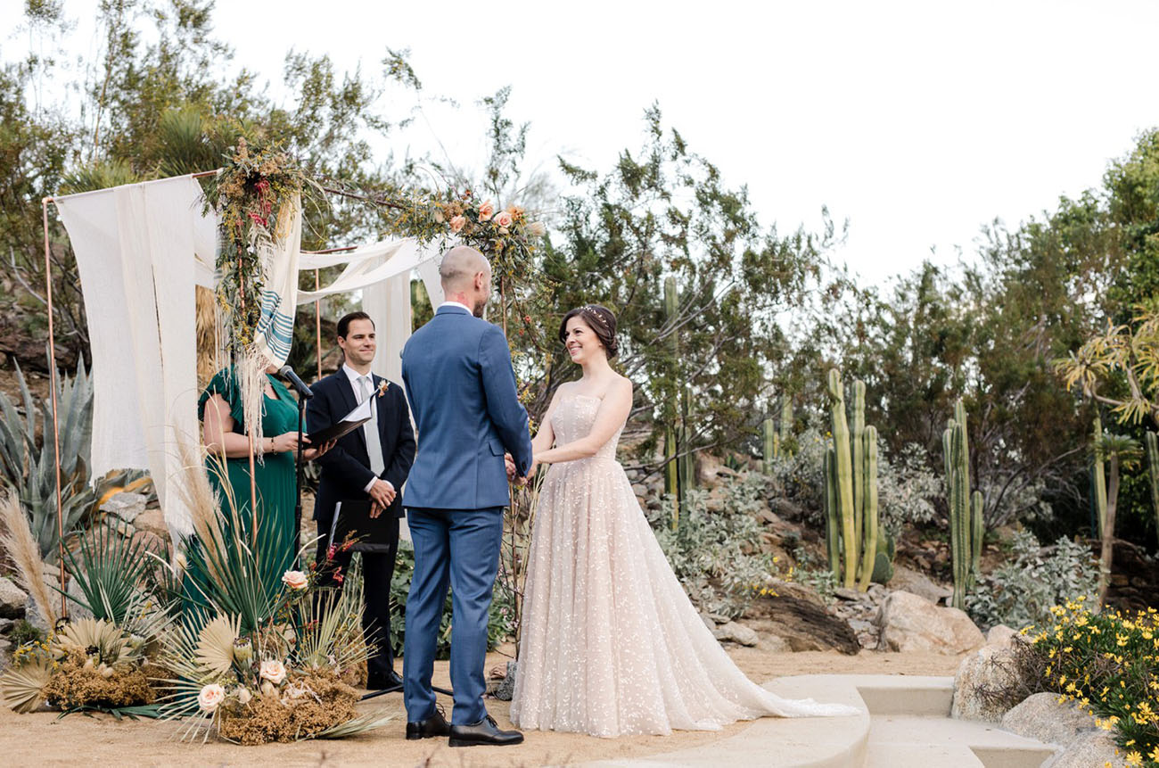 Modern Boho Palm Springs Wedding