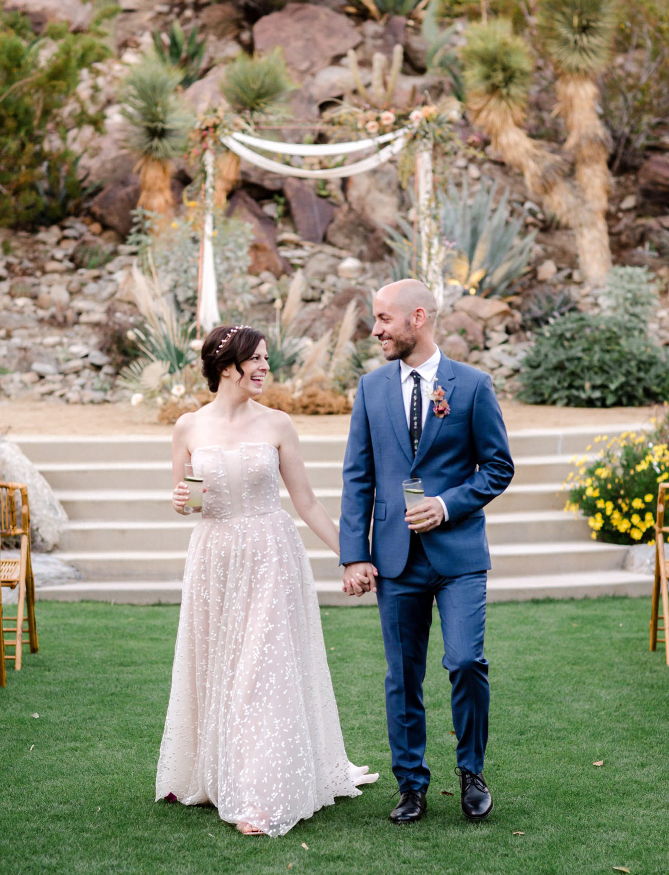 Modern Boho Palm Springs Wedding