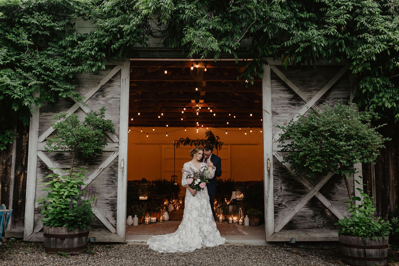 Fairy Light Barn Wedding Inspiration