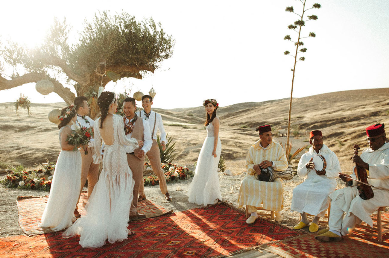 Boho Camp Wedding in Morocco