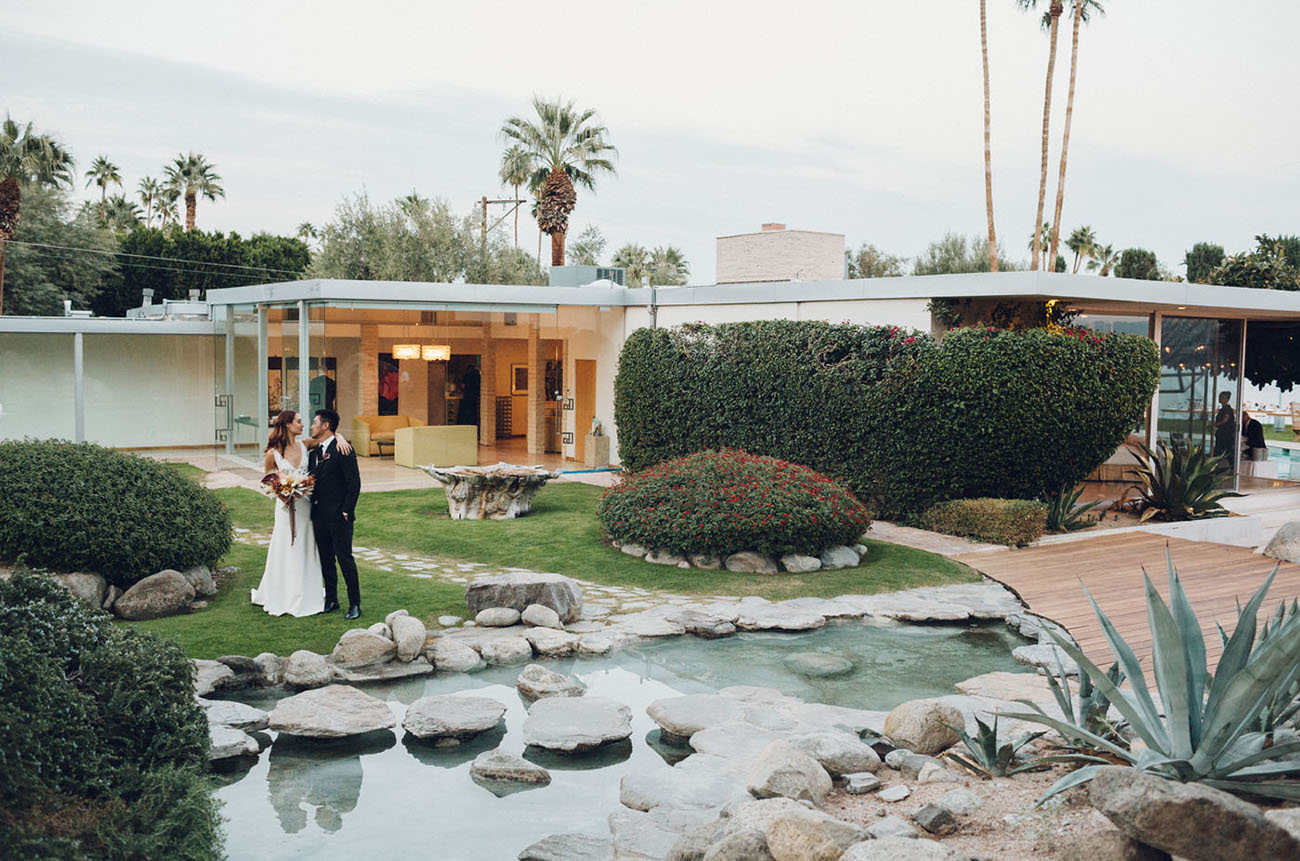 Retro Modern Palm Springs Wedding