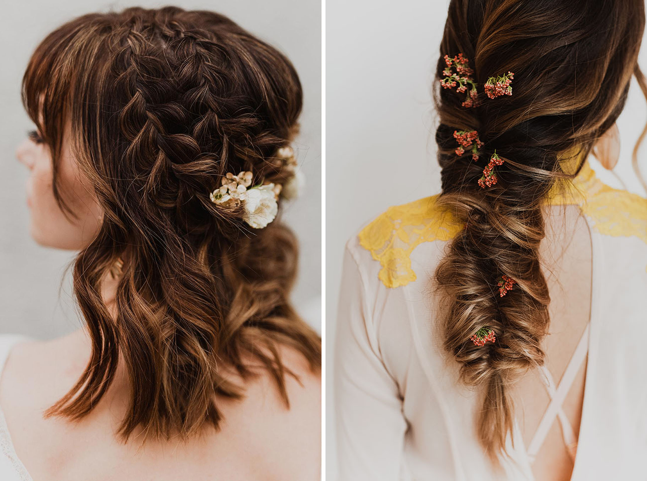wedding hair ideas, flowers in hair
