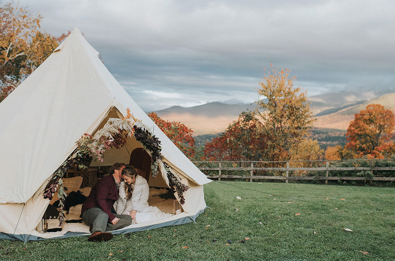 Rustic New Hampshire Mountain Wedding