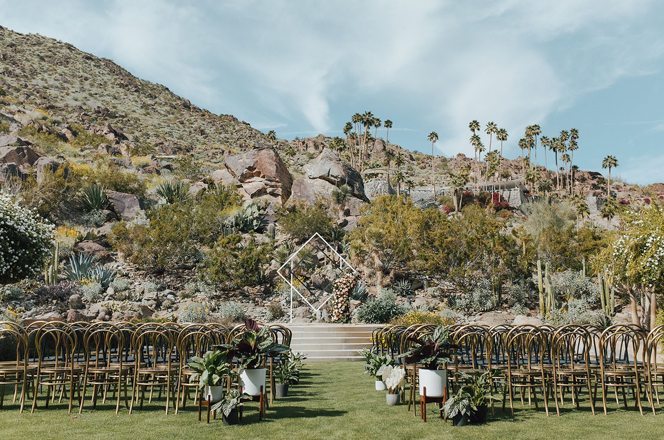 Old Hollywood Desert Wedding