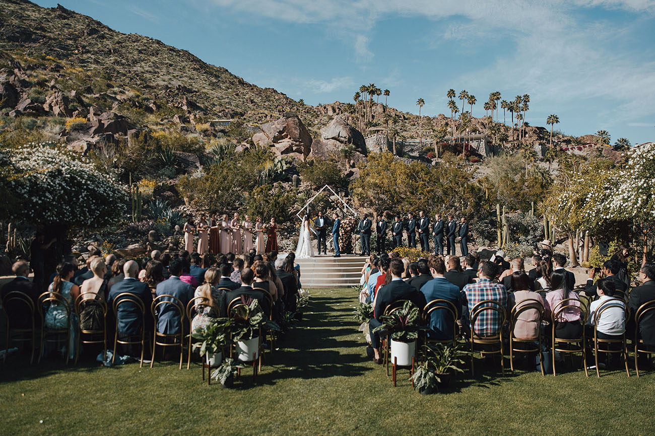 Old Hollywood Desert Wedding
