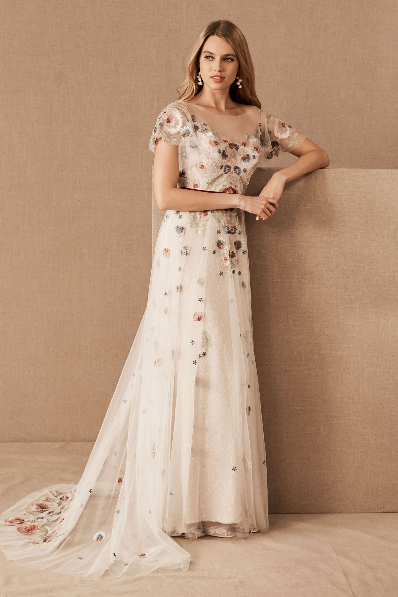 BHLDN embroidered wedding dress- Spring 2020 collection