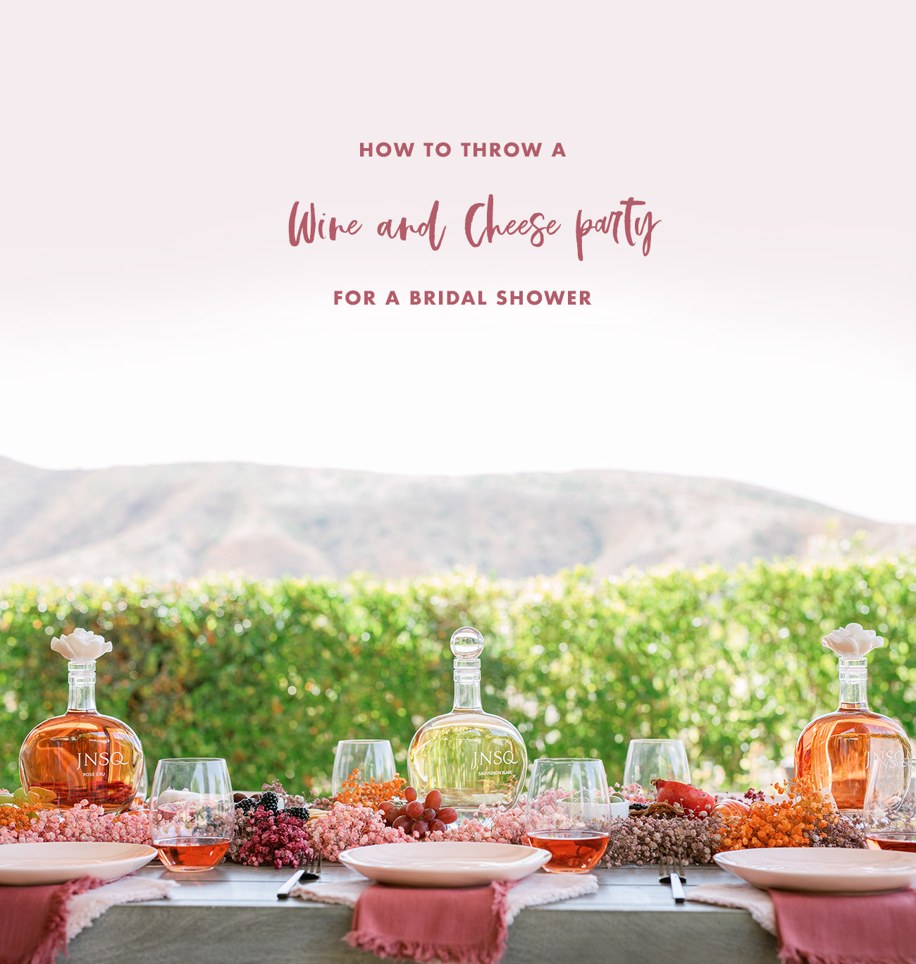 How to Throw a Wine and Cheese Party for a Bridal Shower
