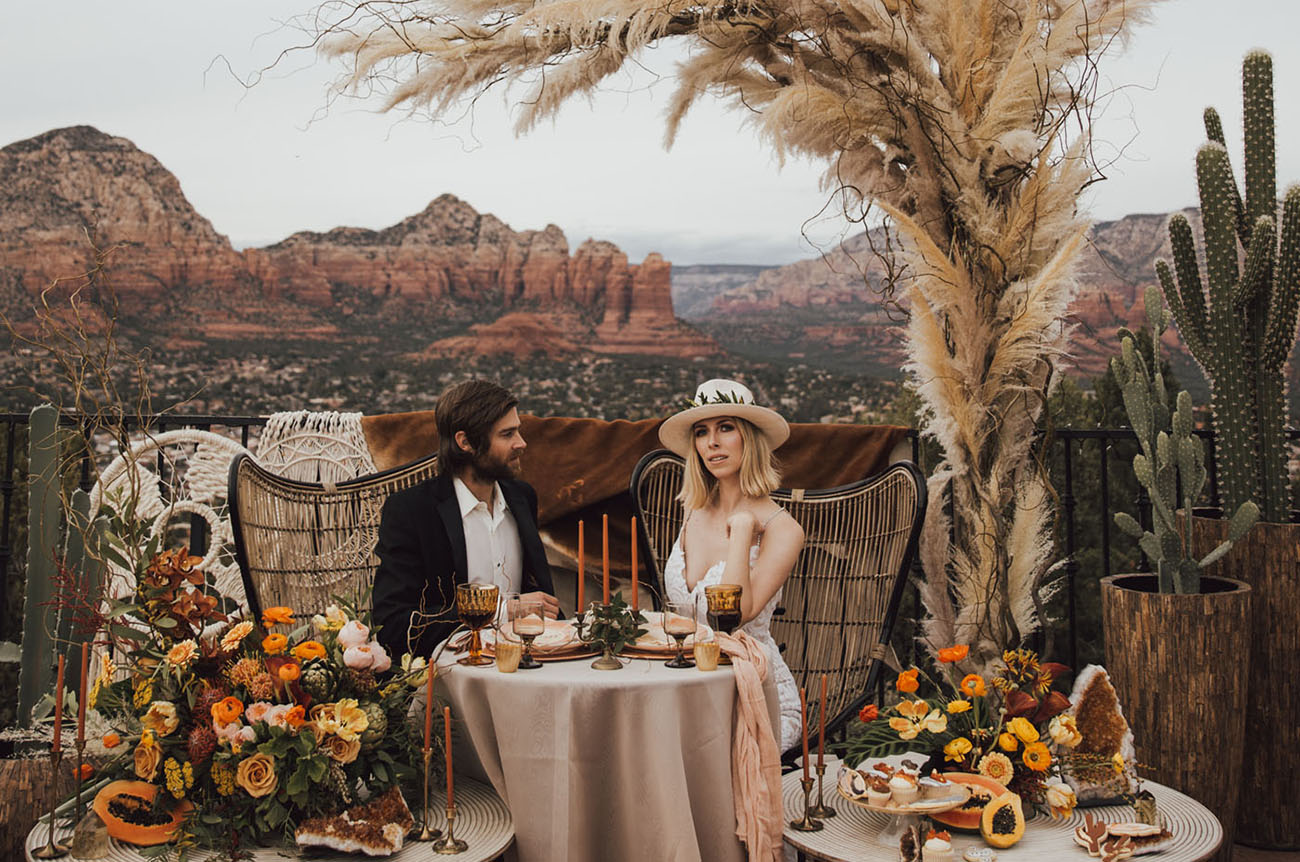 Rust Romance in this Industrial Fall Wedding Inspiration