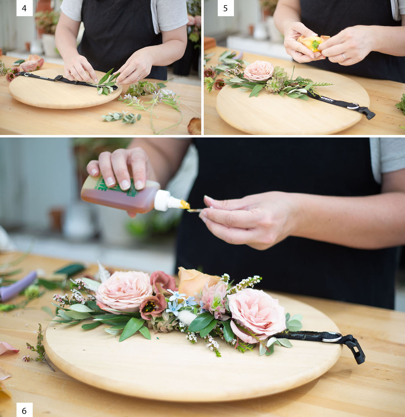 DIY Floral Dog Collar