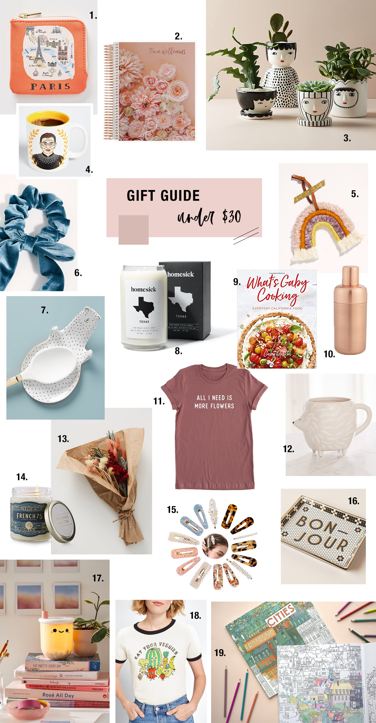 2019 Gift Guide for Gifts Under $30