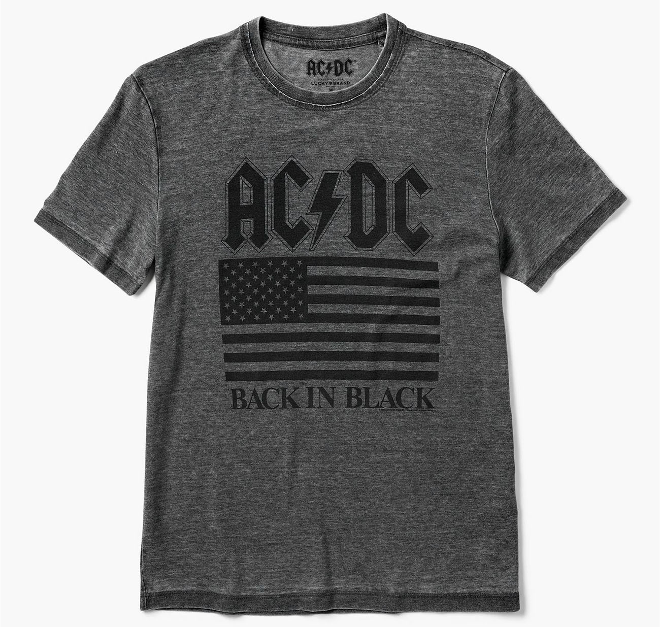 acdc back in black flag tee
