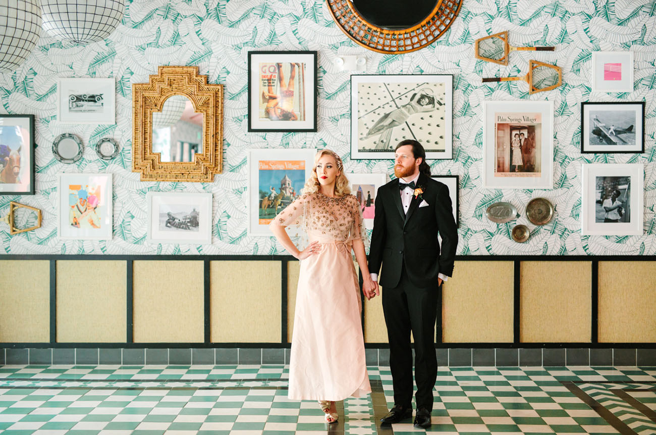 Pink Retro Tropical Wedding at Sands Hotel and Spa