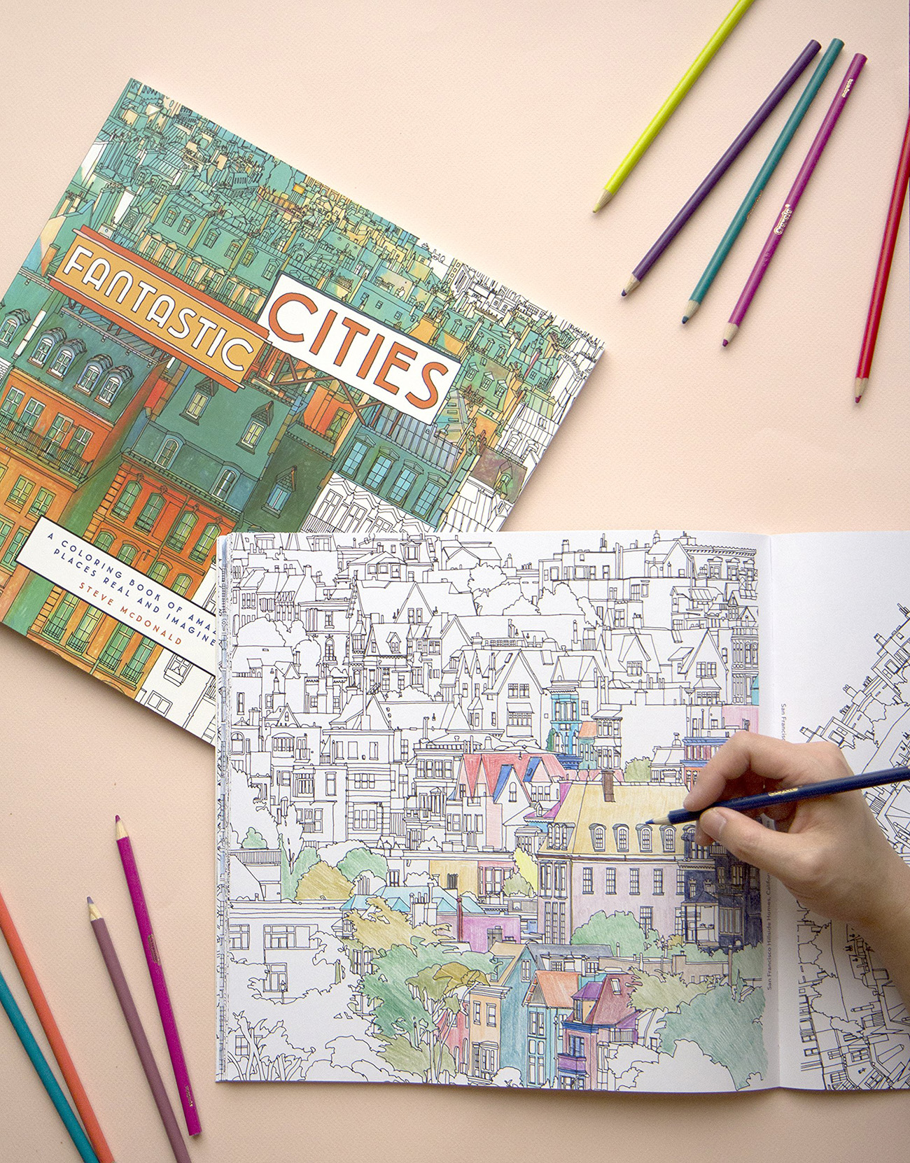Fantastic Cities: A Coloring Book