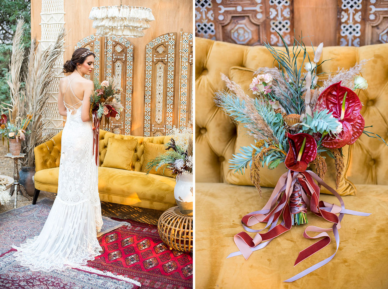 Vibrant Moroccan Wedding Inspiration with Bohemian Vibes...