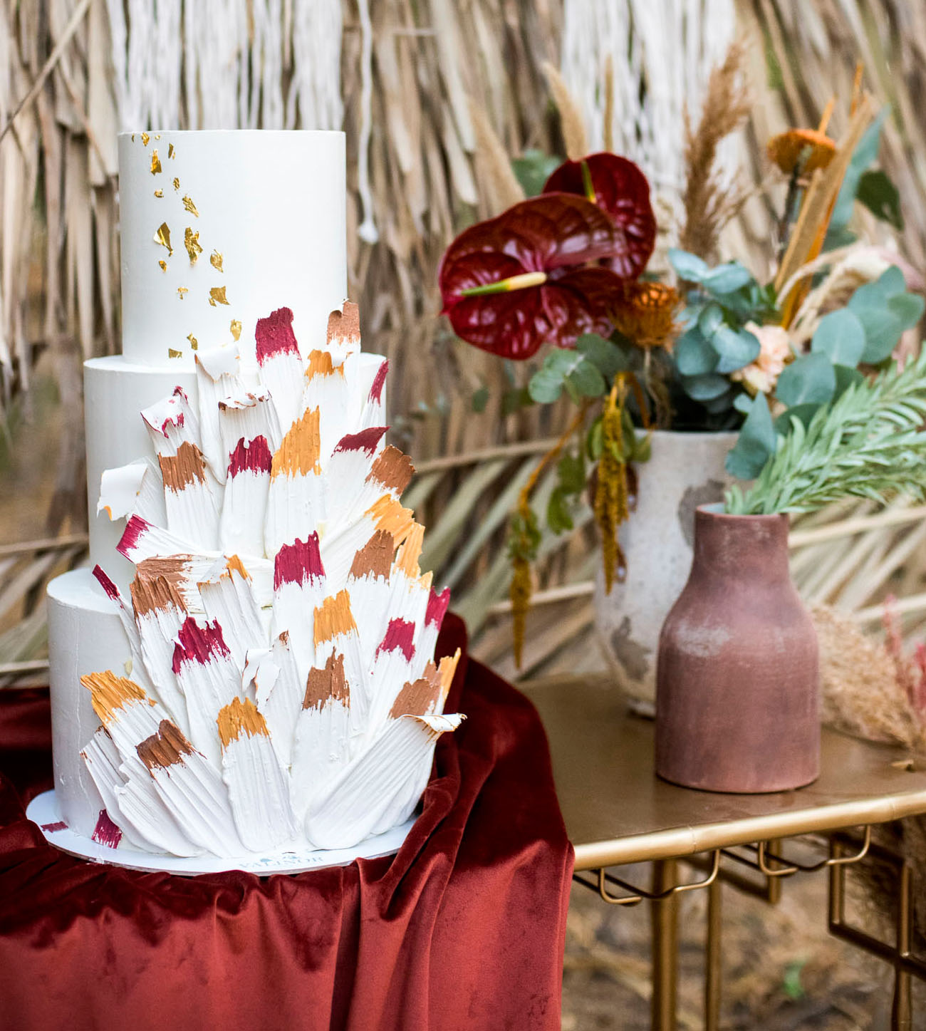moroccan inspired wedding cake