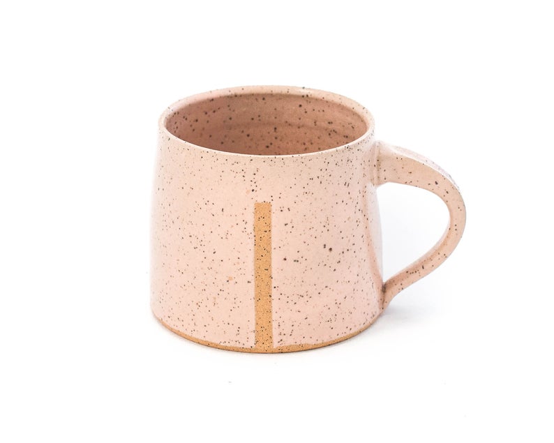 A handmade ceramic mug is a one-of-a-kind gift.