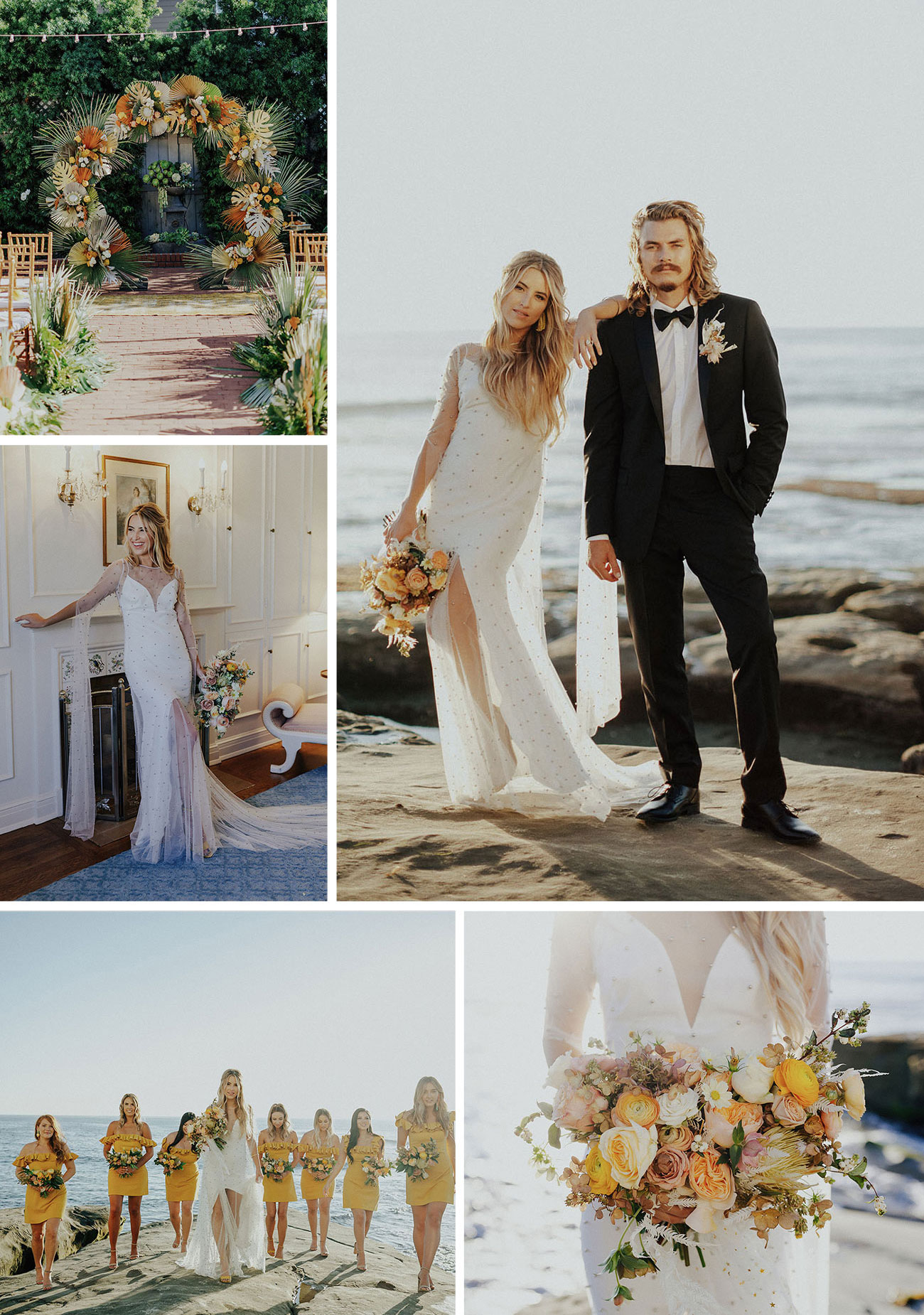 California surfer wedding