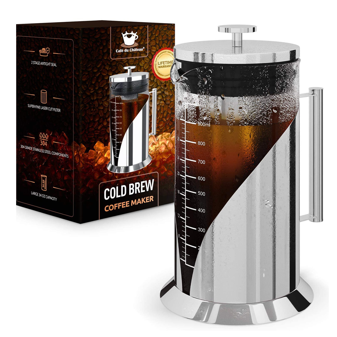  Cafe du Chateau Cold Brew Coffee Maker