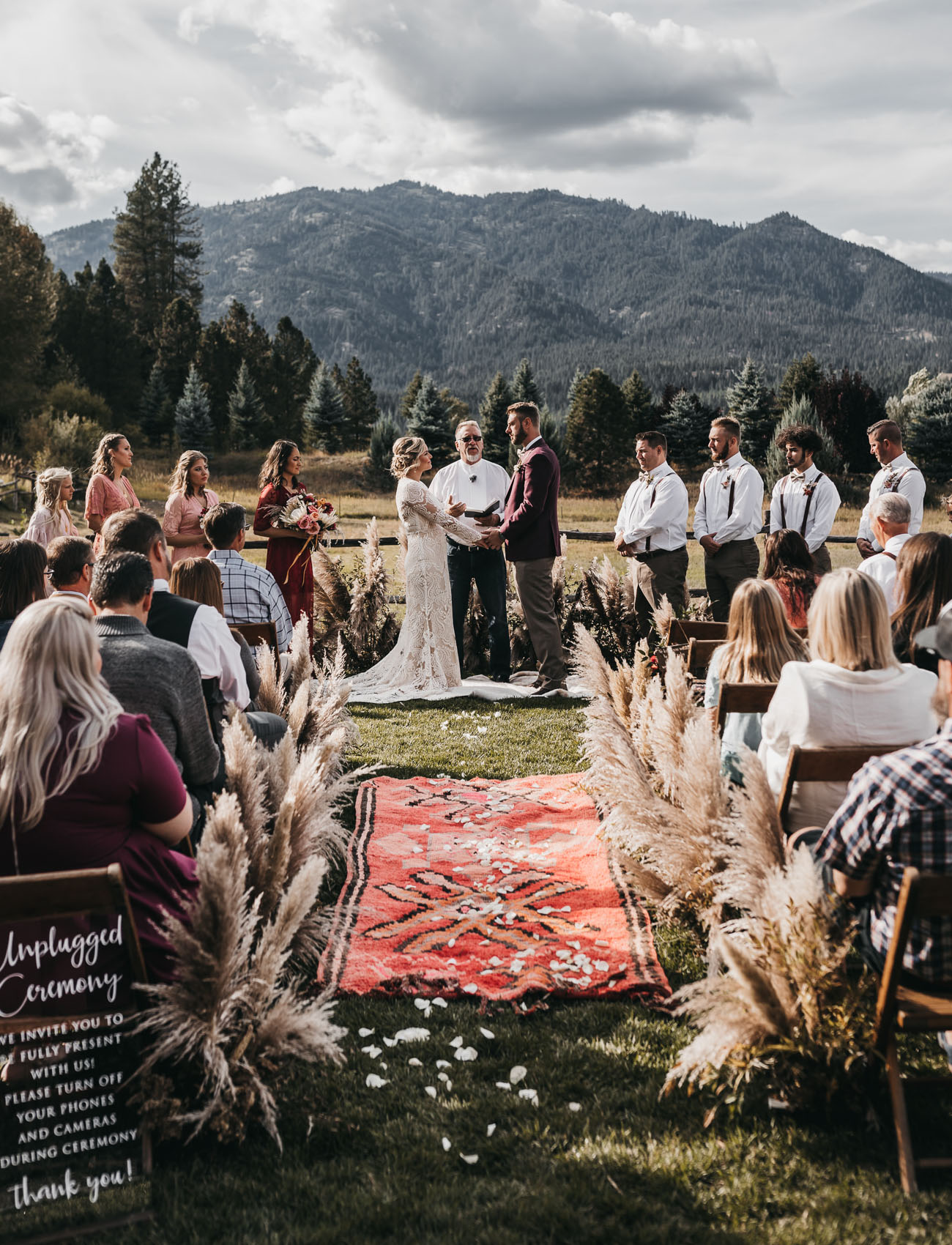 Rustic Boho Idaho Wedding