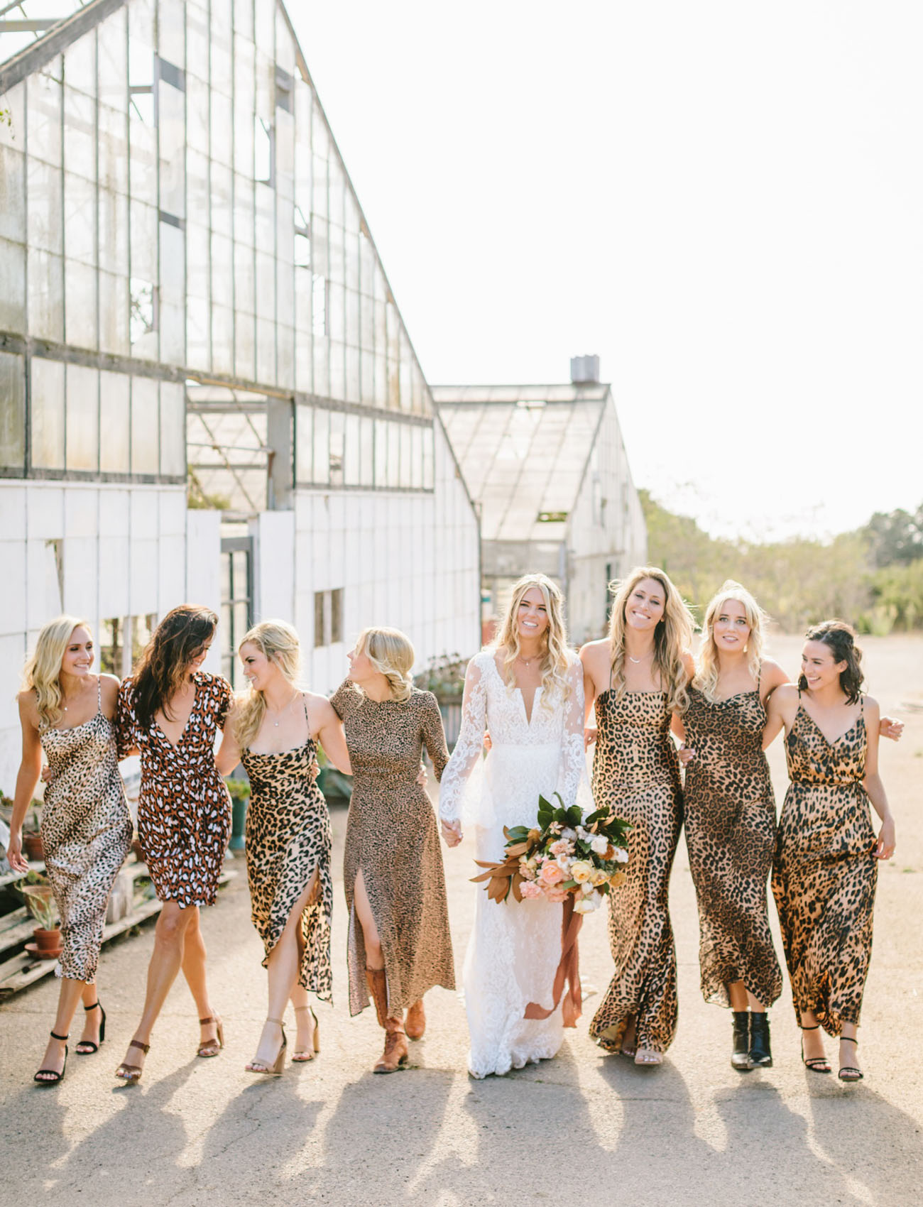 leopard bridesmaids
