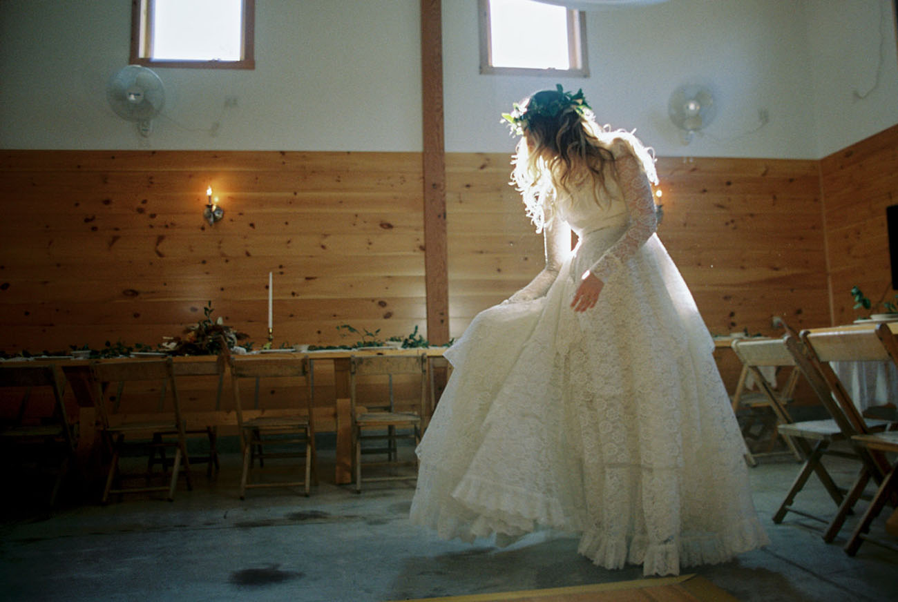 thrifted wedding dress