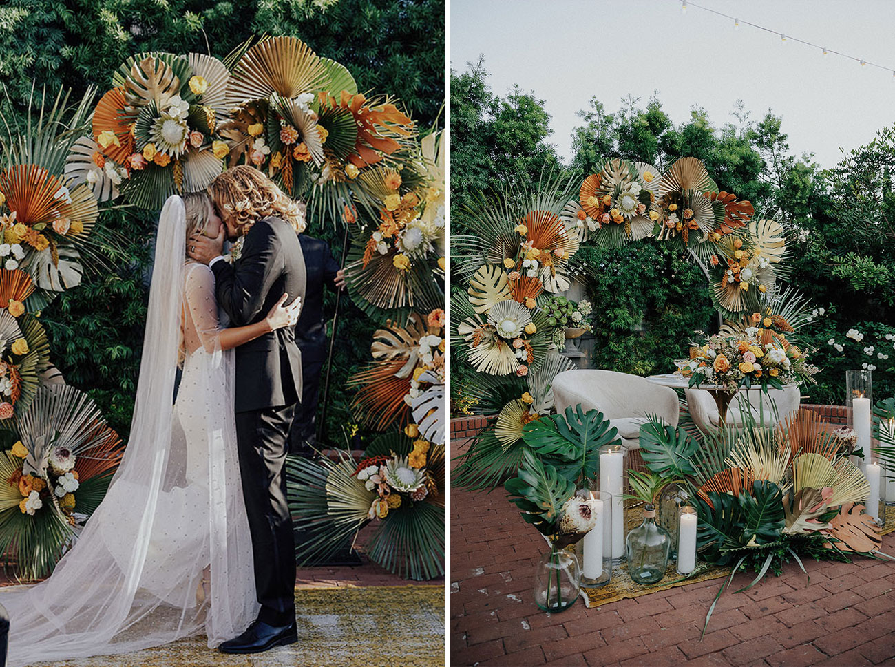 statement wedding florals