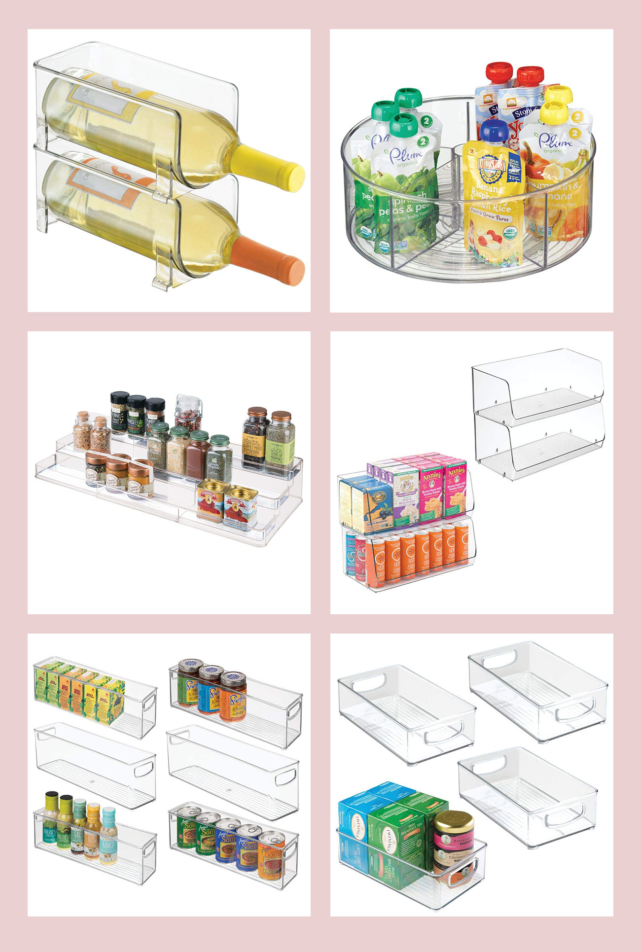 acrylic pantry organizers