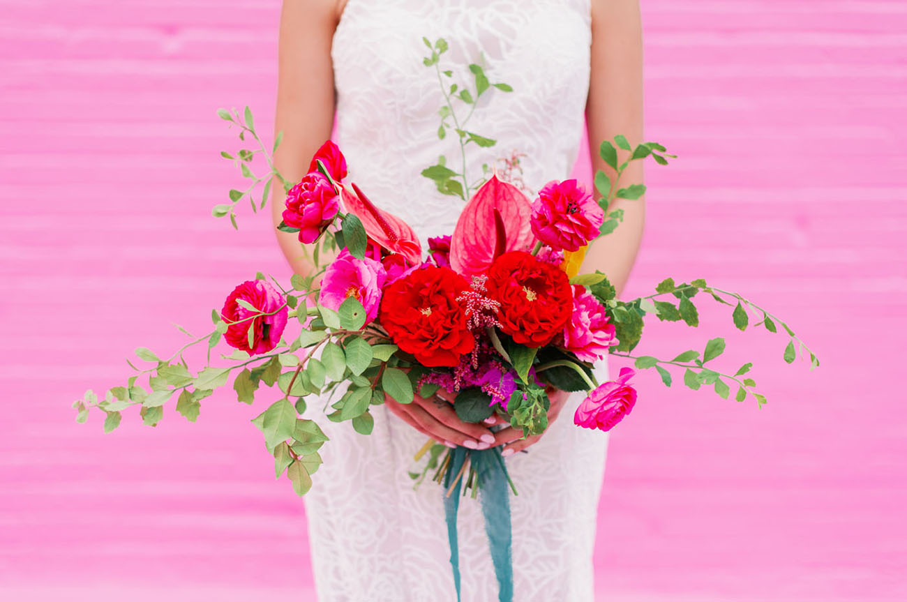 bright pink bouquet