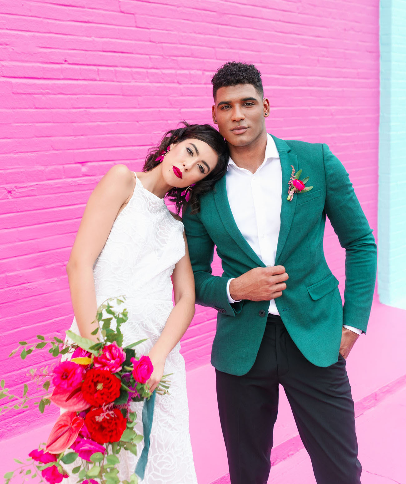 Colorful and Modern Industrial Wedding Inspiration