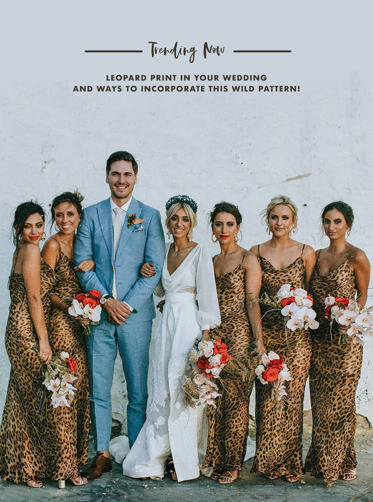 leopard print bridesmaids for your wedding