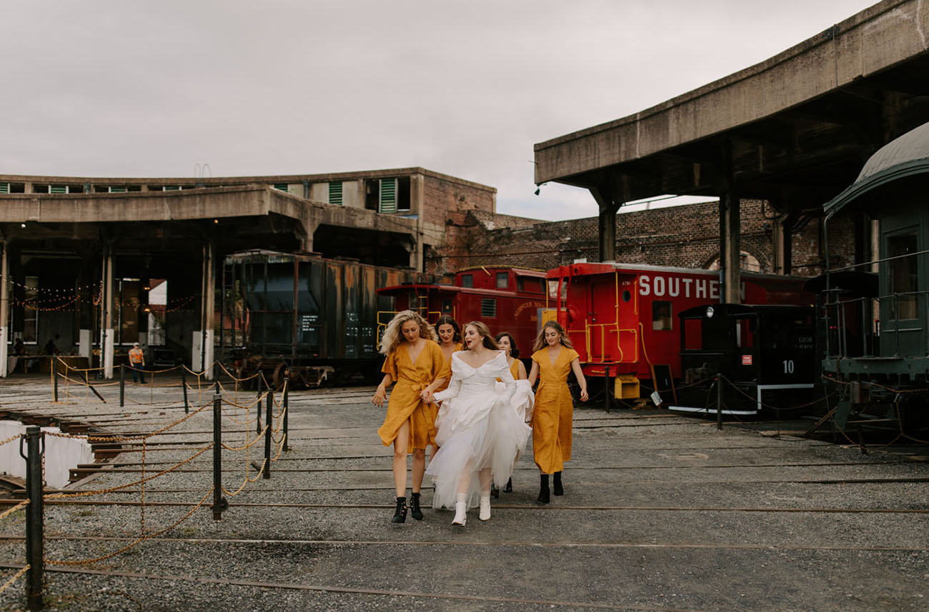 Abandoned Train Station Wedding