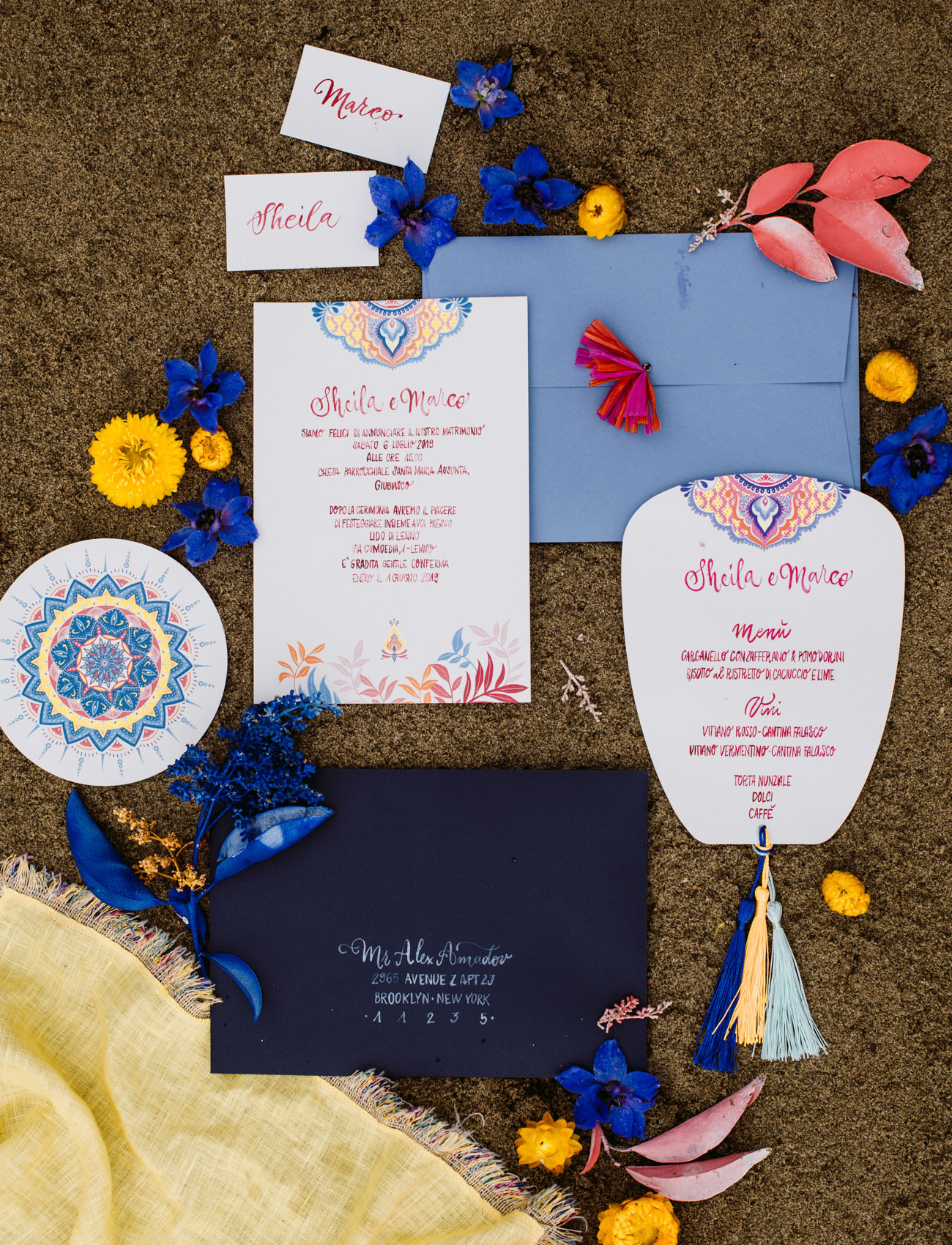 ibiza wedding invitation