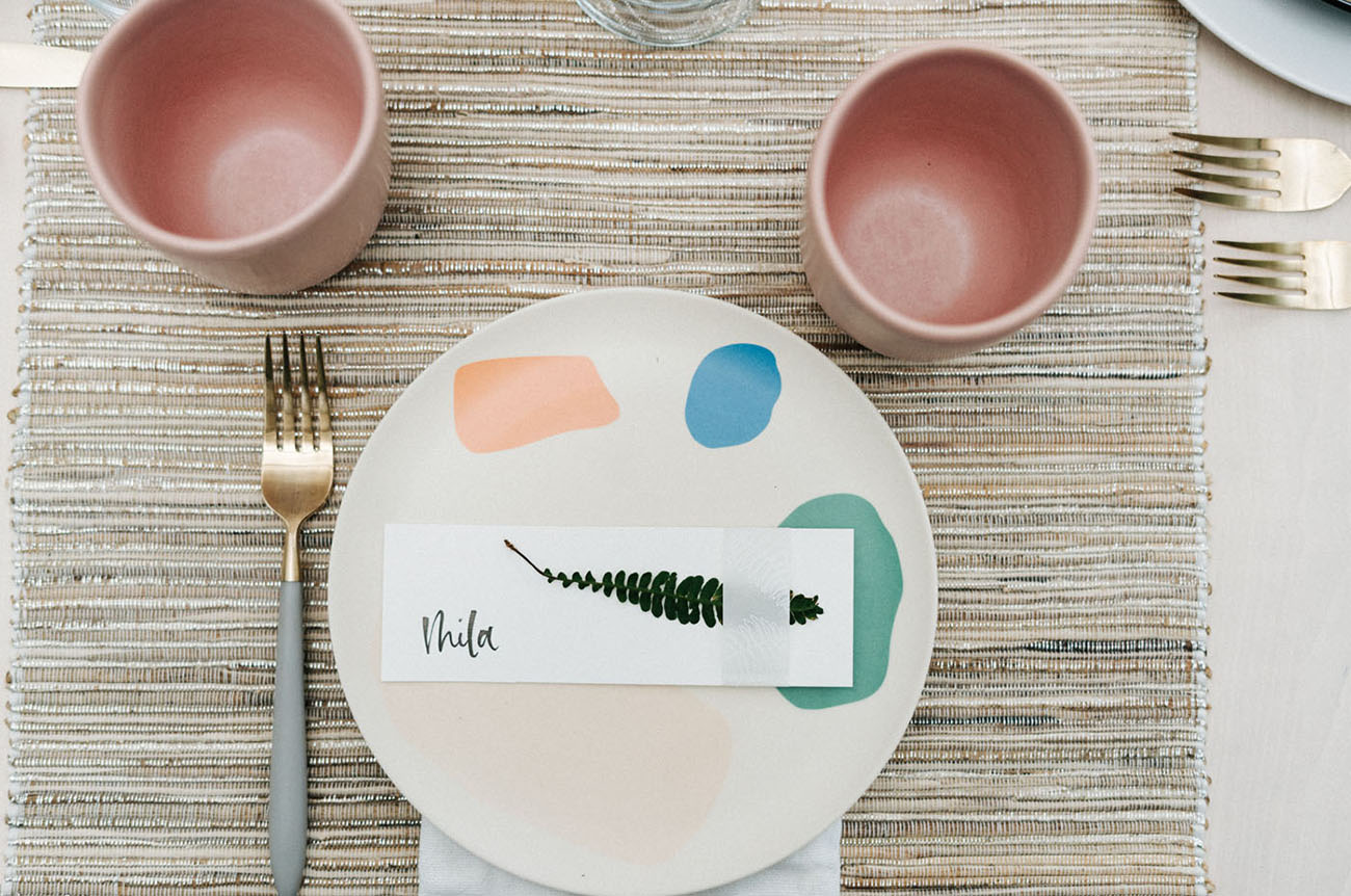 painted dinner plate
