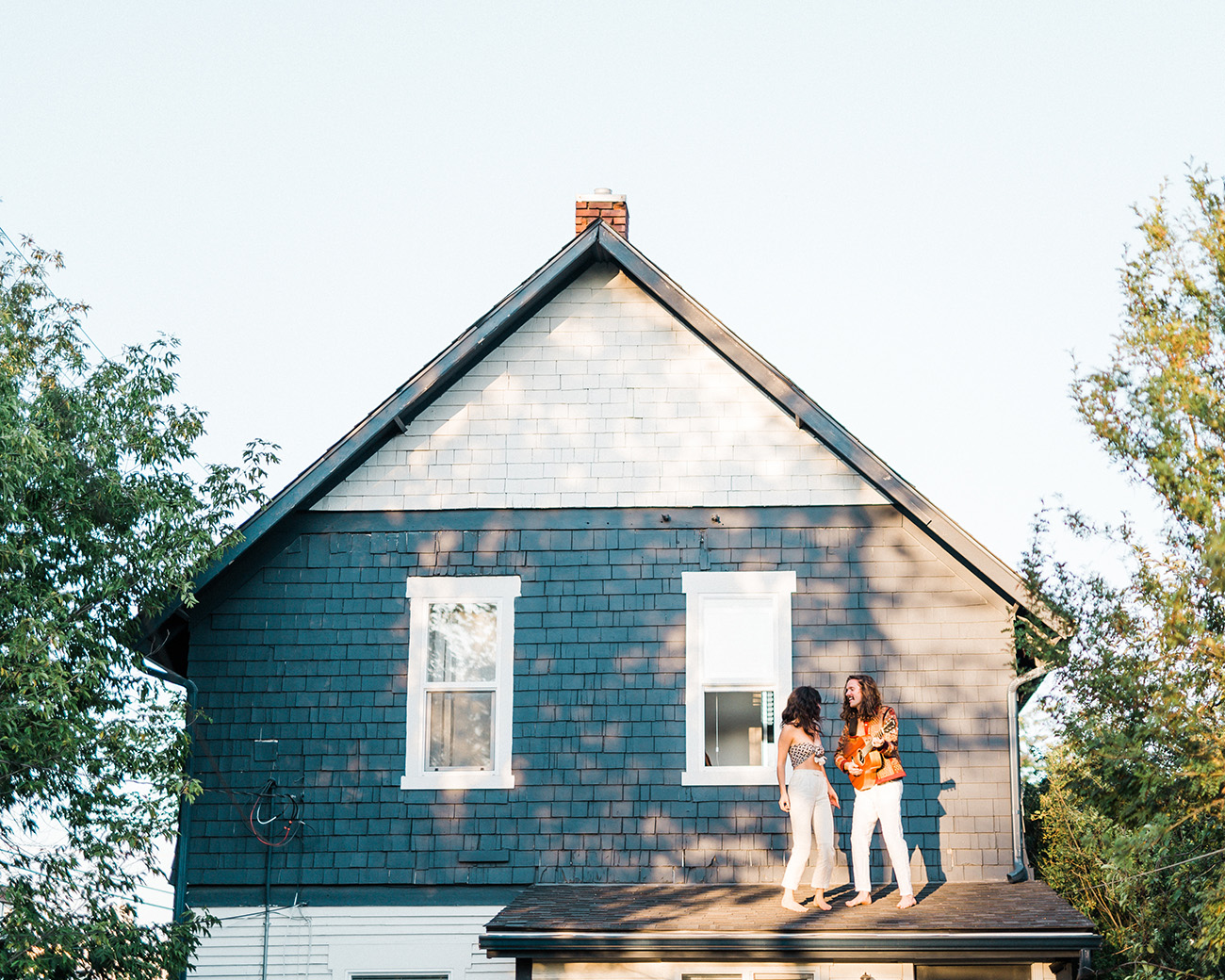 Couple Dancing on their Roof