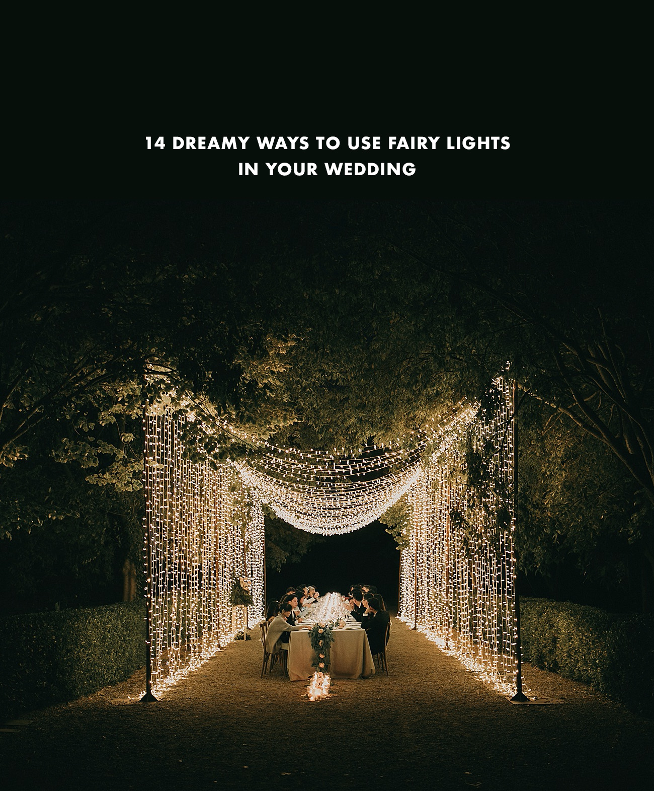romantic fairy lights for your weddings