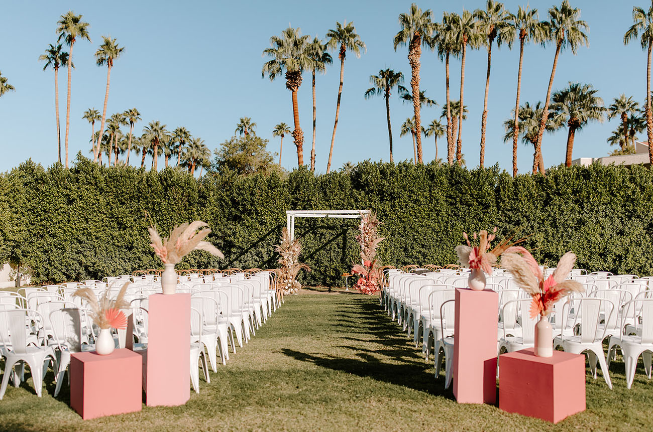 Funky Pastel Desert Wedding