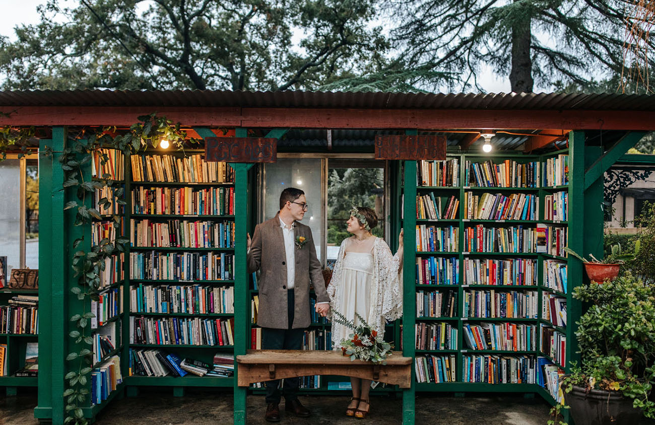 Book Store Wedding in Ojai