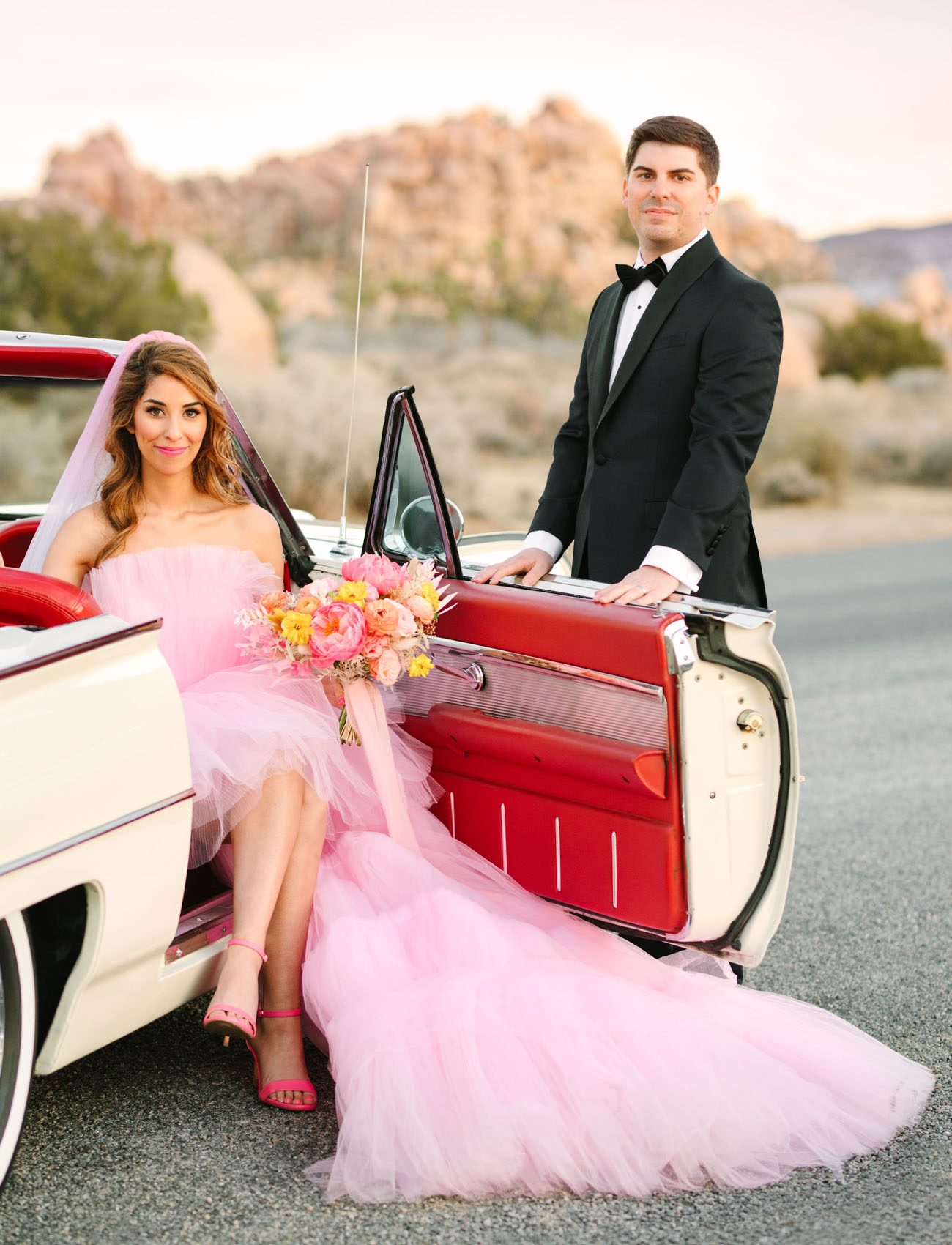 Palm Springs Pink Dress Elopement