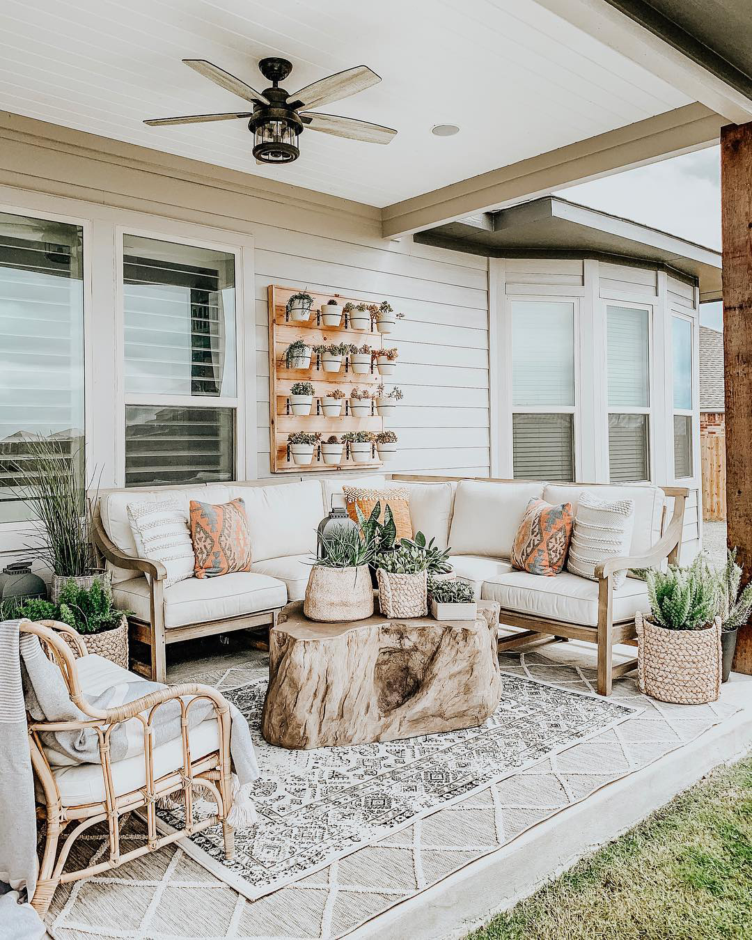 Boho Vibes To Outdoor Living, Outdoor Patio Ceiling Designs For Living Room