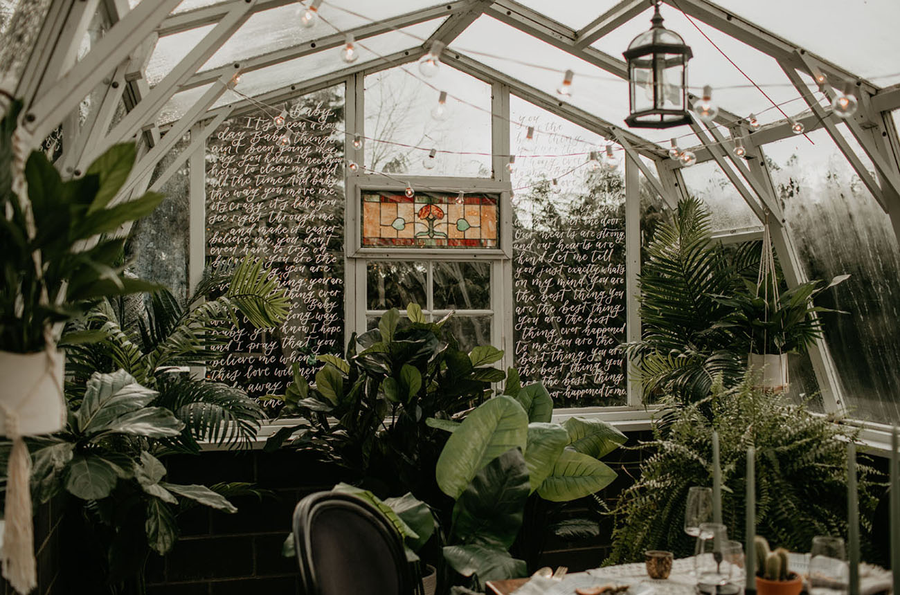 Free Spirited Greenhouse Wedding Inspiration