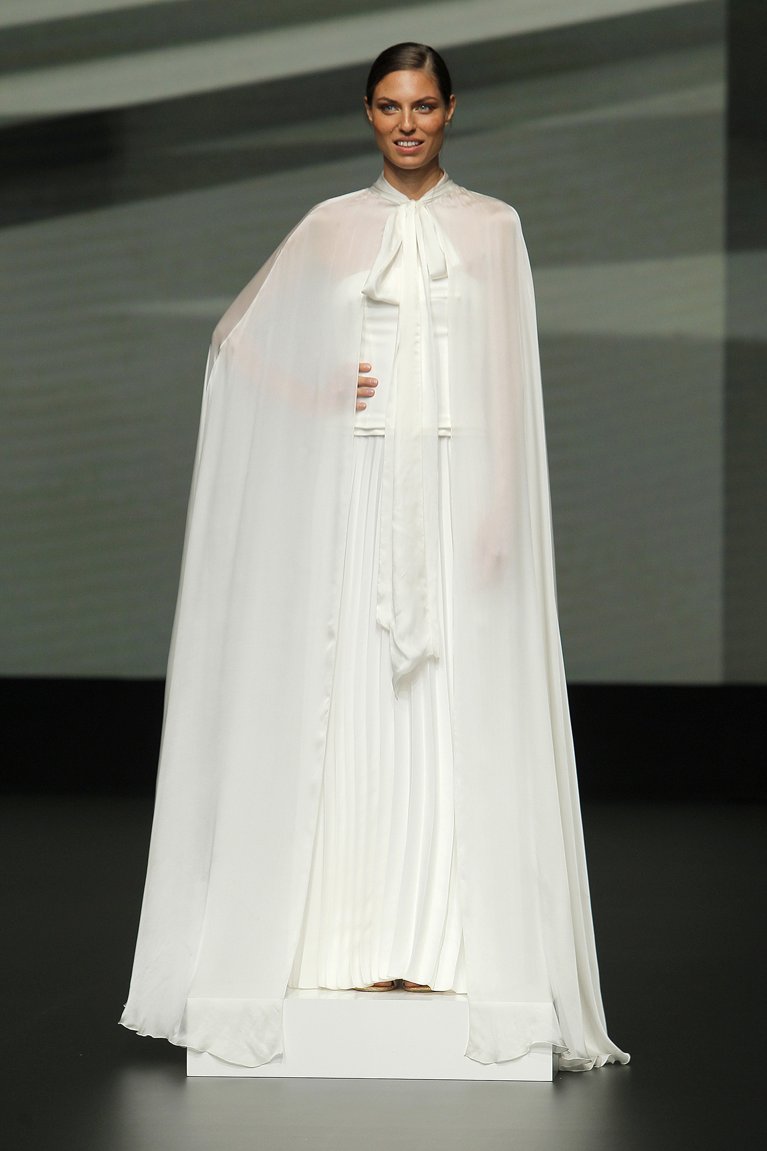 marylise dress with cape